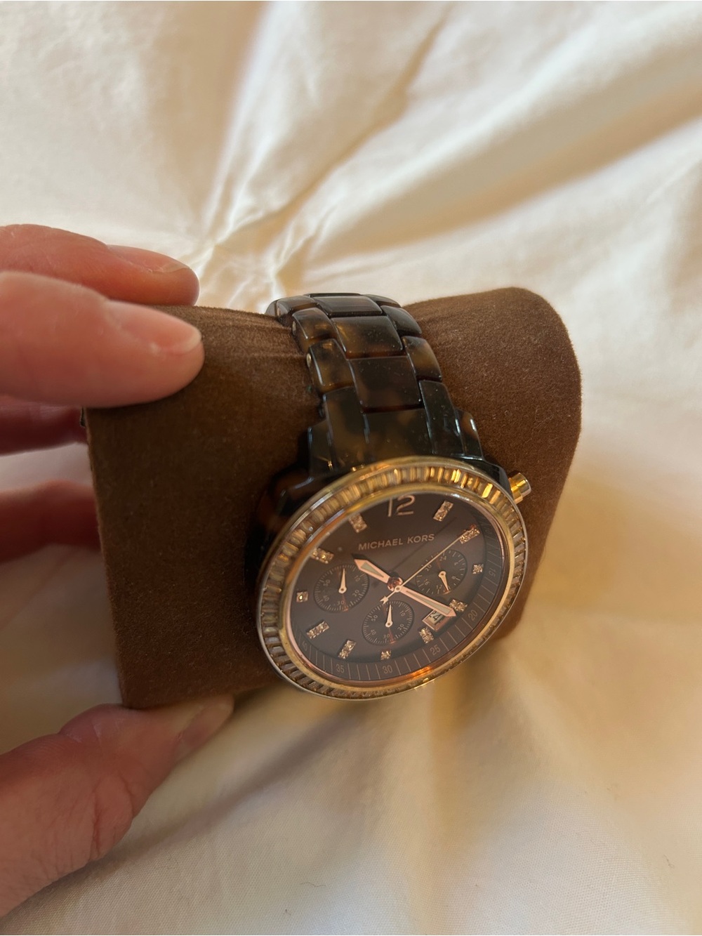 Michael Kors Brown and Gold Men's Chronograph Watch - Picture 3 of 5